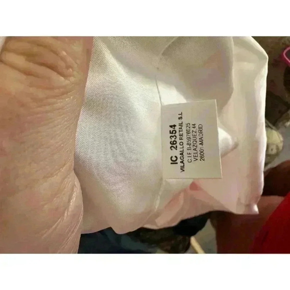 Vilagallo Arken Silk Dress Geometric Print V Neck Long Sleeve Mod Retro - Picture 6 of 12